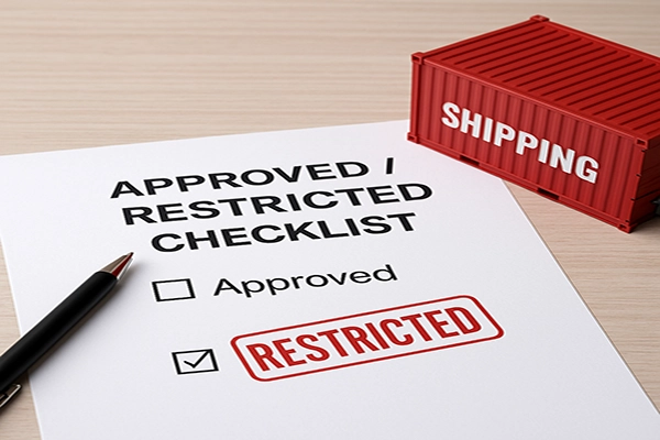 کالاهای ممنوعه برای حمل بار از چین