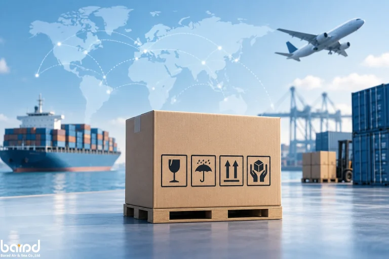 علائم اختصاری روی بسته_ بندی کالا در حمل_ و نقل بین_ المللی